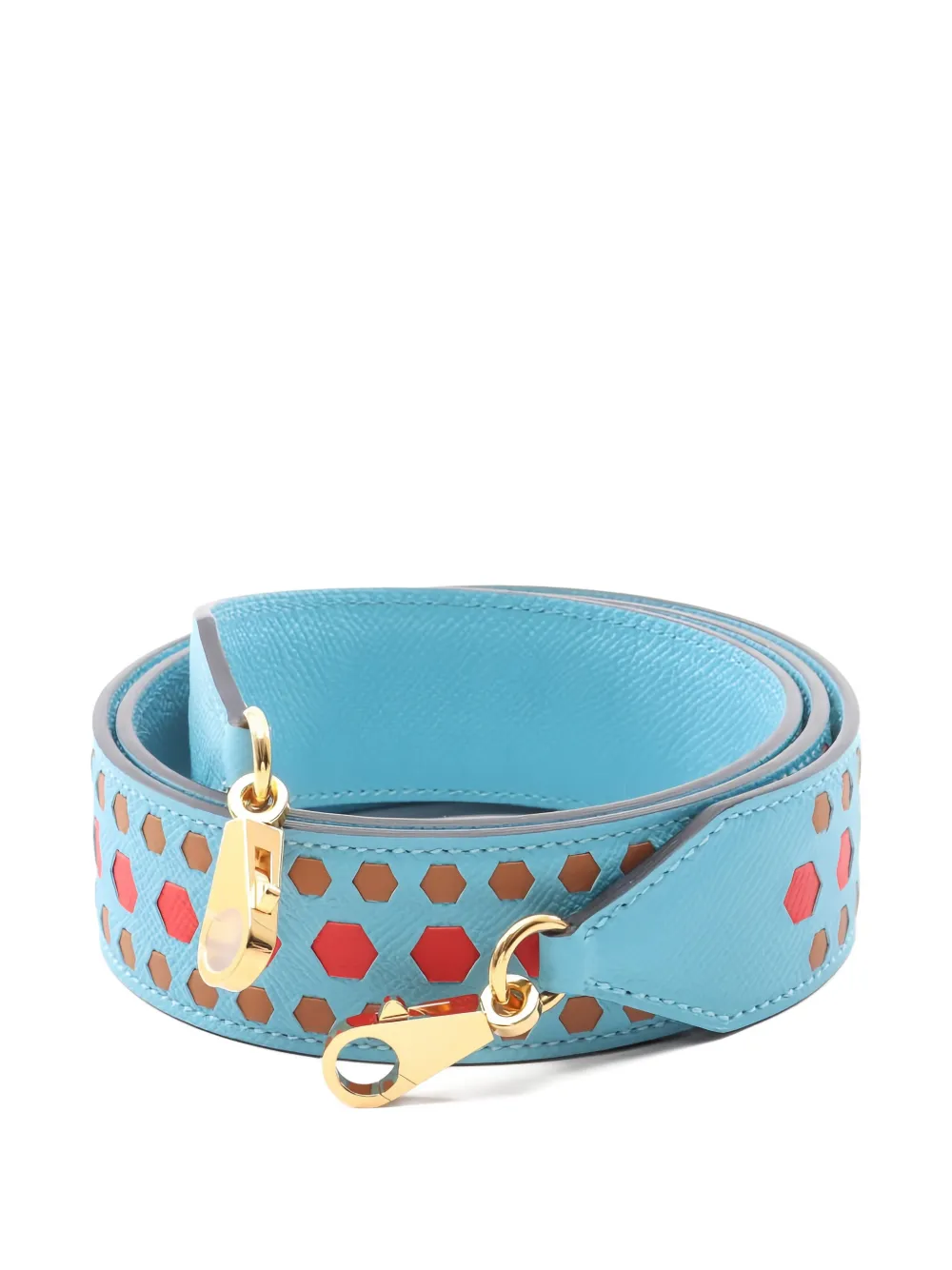 2019 Hexagonal Leather Shoulder Strap
