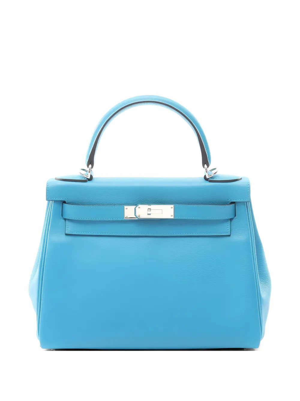 Hermès Pre-Owned 2017 Kelly 28 leather handbag - Blu