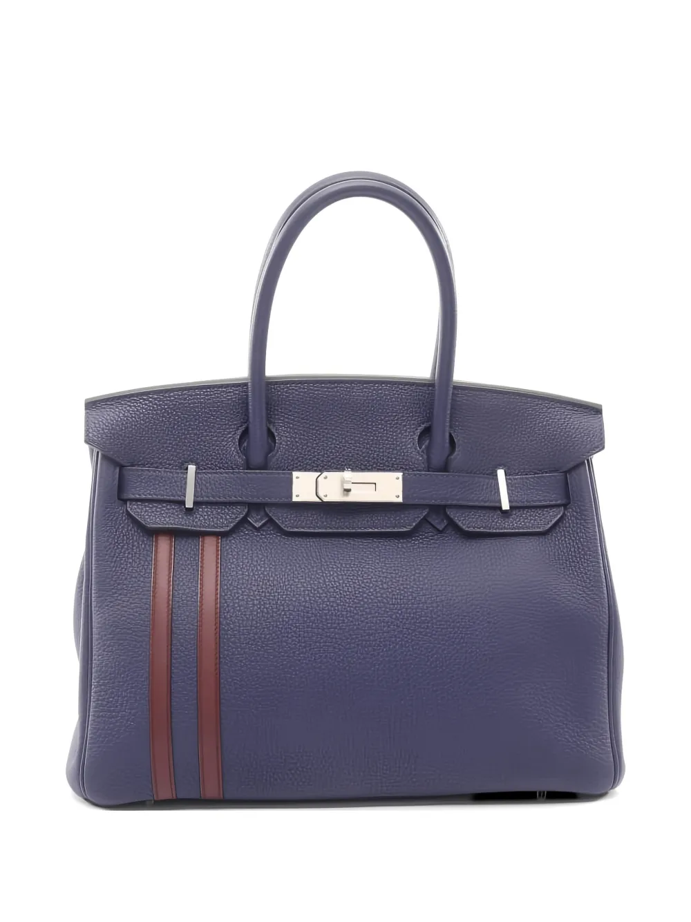 Hermès Pre-Owned 2018 30 Birkin leather tote bag - Blau