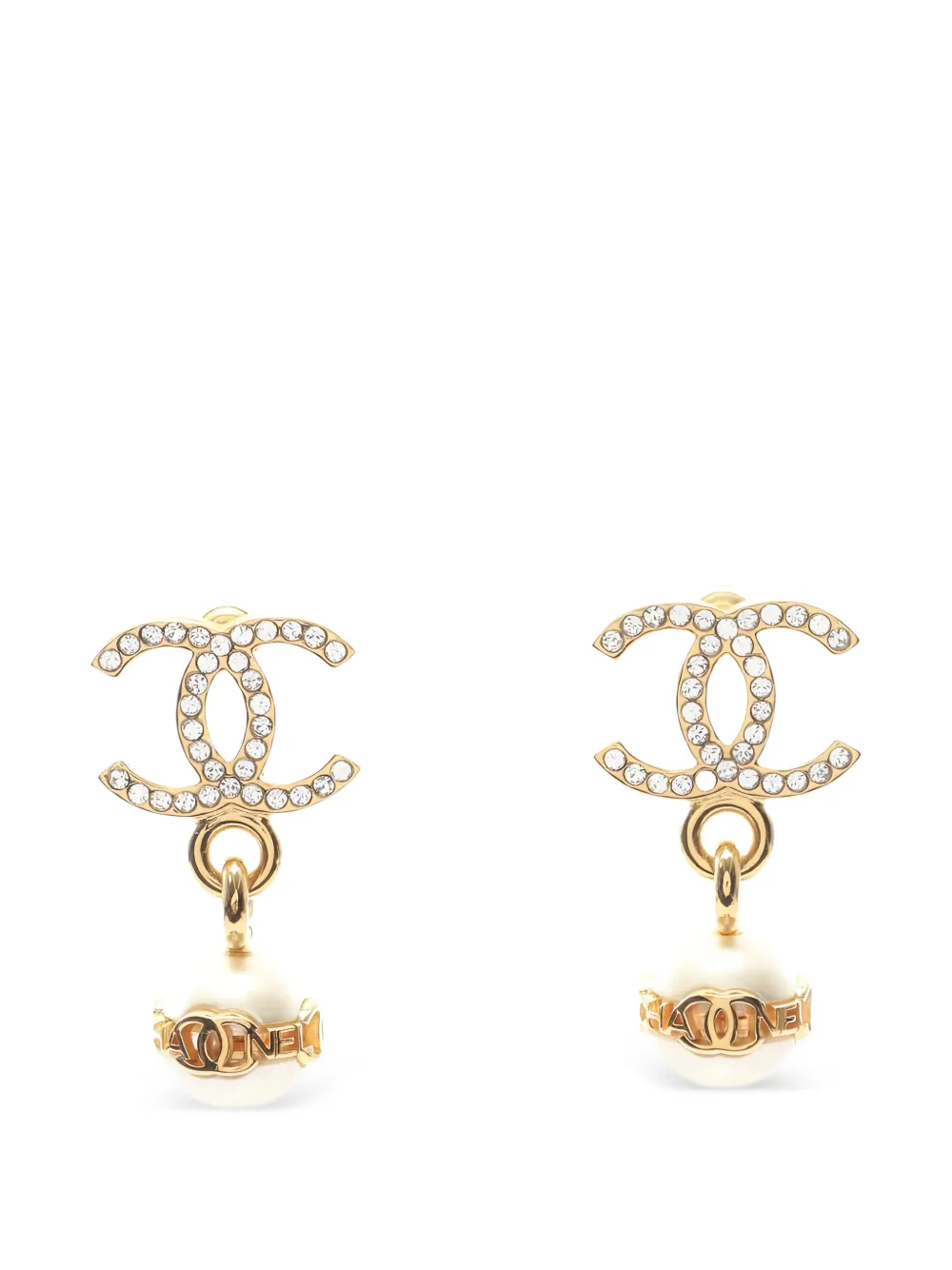 CHANEL Pre-Owned 1986-1988 Coco Mark earrings - Oro