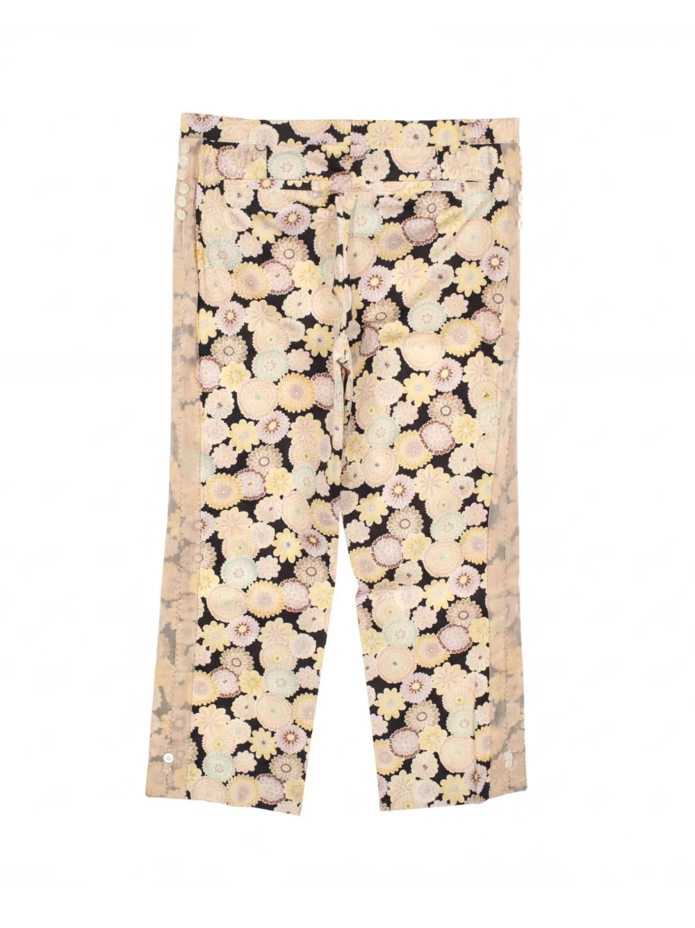 Louis Vuitton Pre-Owned 2010 Bijou floral-pattern trousers - Toni neutri