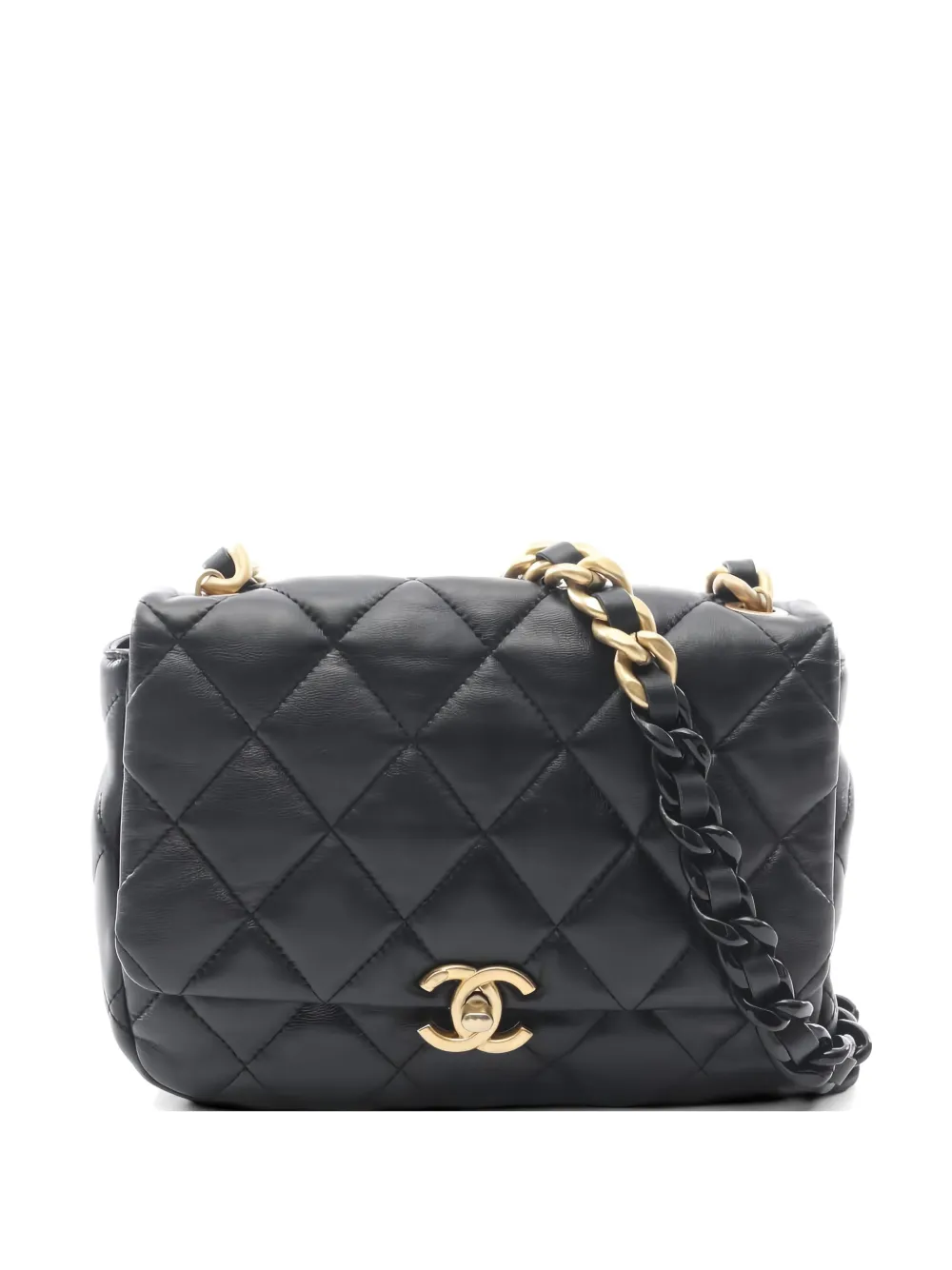 CHANEL Pre-Owned 2021 matelasse chain shoulder bag - Nero