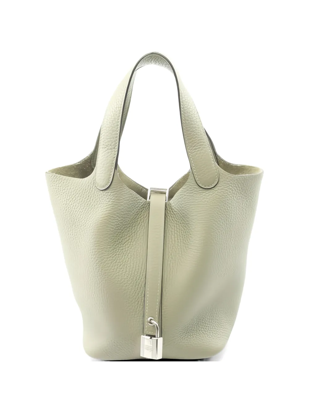 Hermès Pre-Owned 2023 PM Picotin Lock clemence leather tote bag - Verde