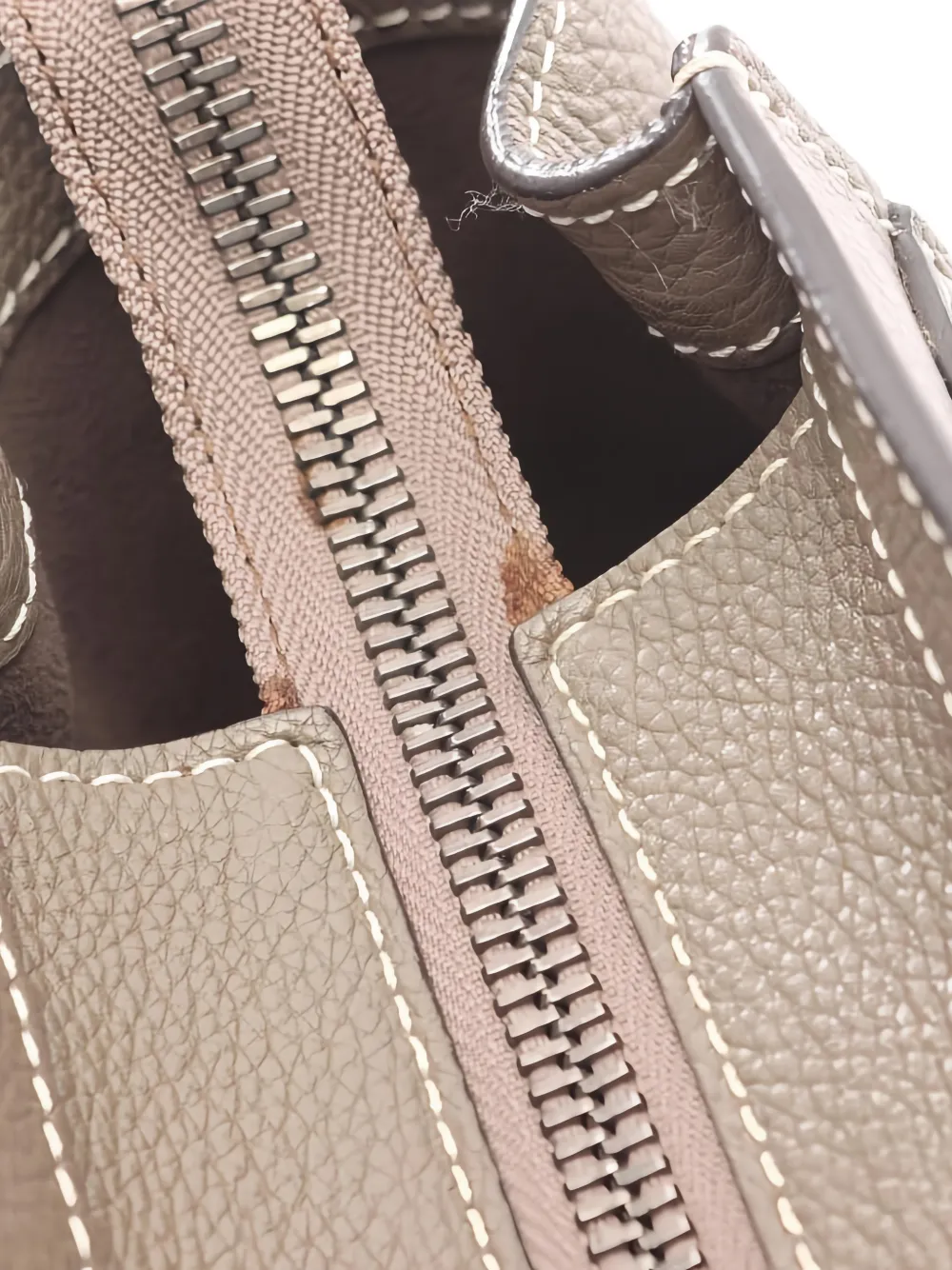 2000s Leather Shopper Handbag