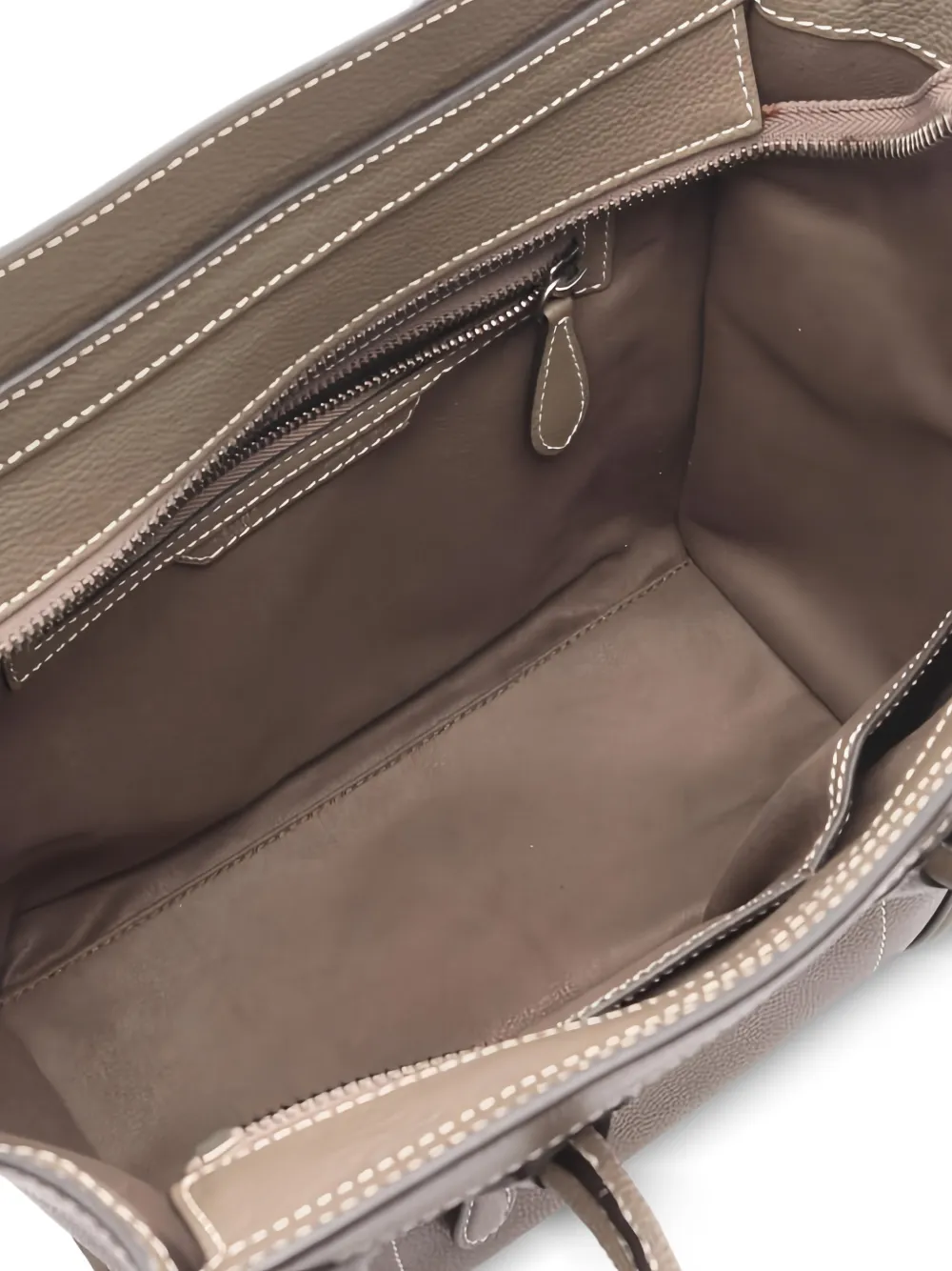 2000s Leather Shopper Handbag