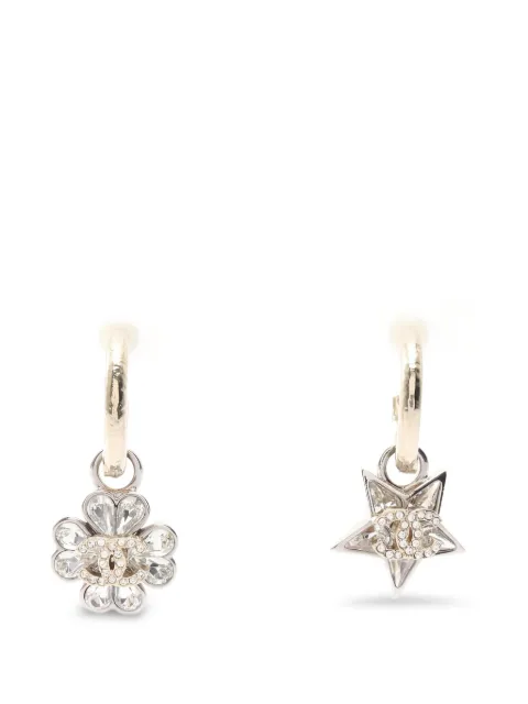 CHANEL Pre-Owned 1986 clover star earrings