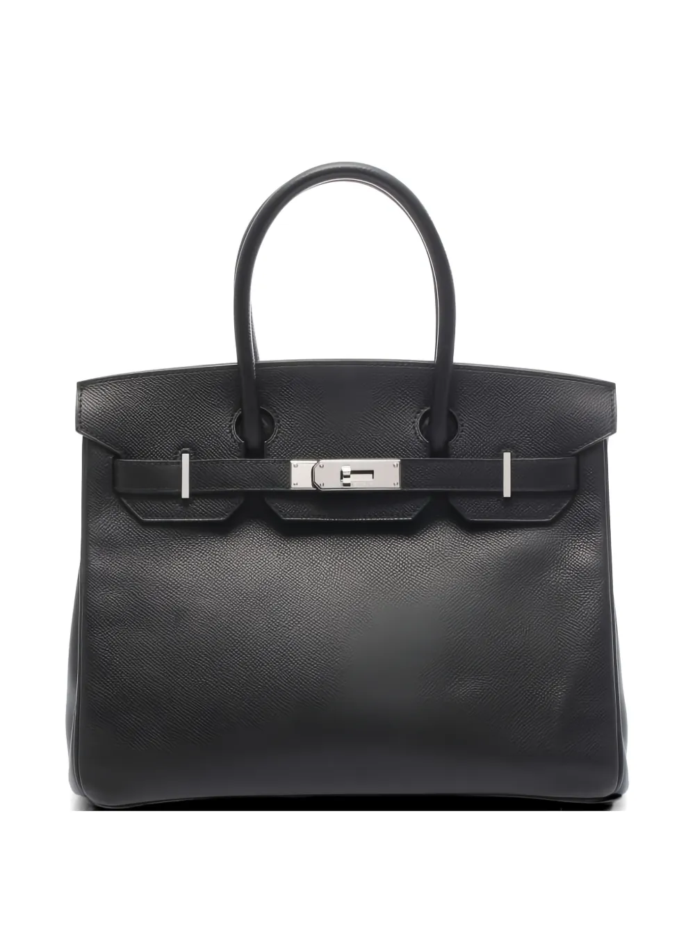 Hermès Pre-Owned 2007 30 Birkin textured tote bag - Black
