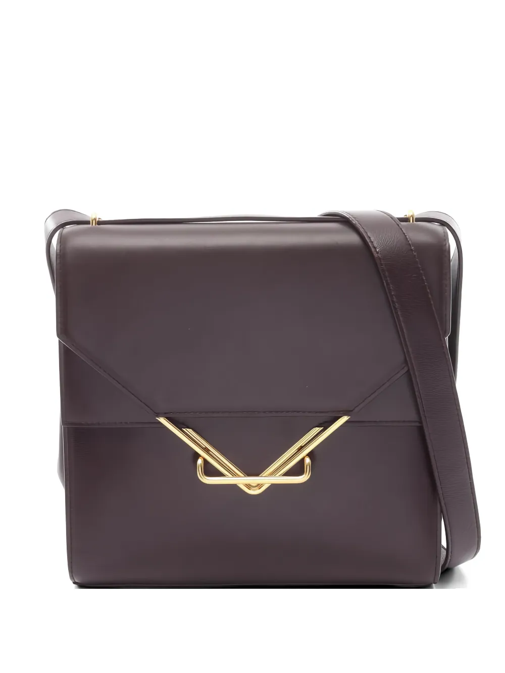 Bottega Veneta Pre-Owned 2010s The Clip leather shoulder bag - Red