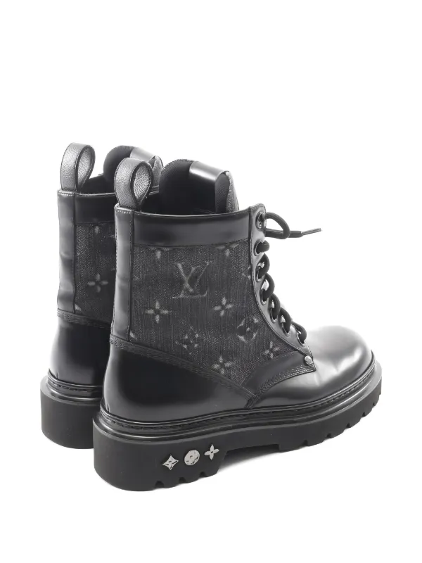 Louis Vuitton Pre-Owned 2022 レンジャー モノグラム レザーブーツ