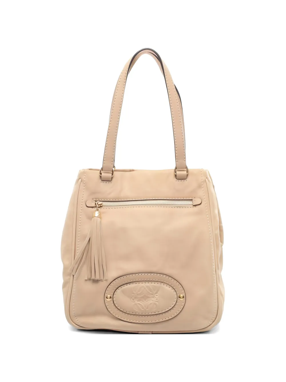 Loewe Pre-Owned Borsa a spalla Anagram in pelle - Toni neutri