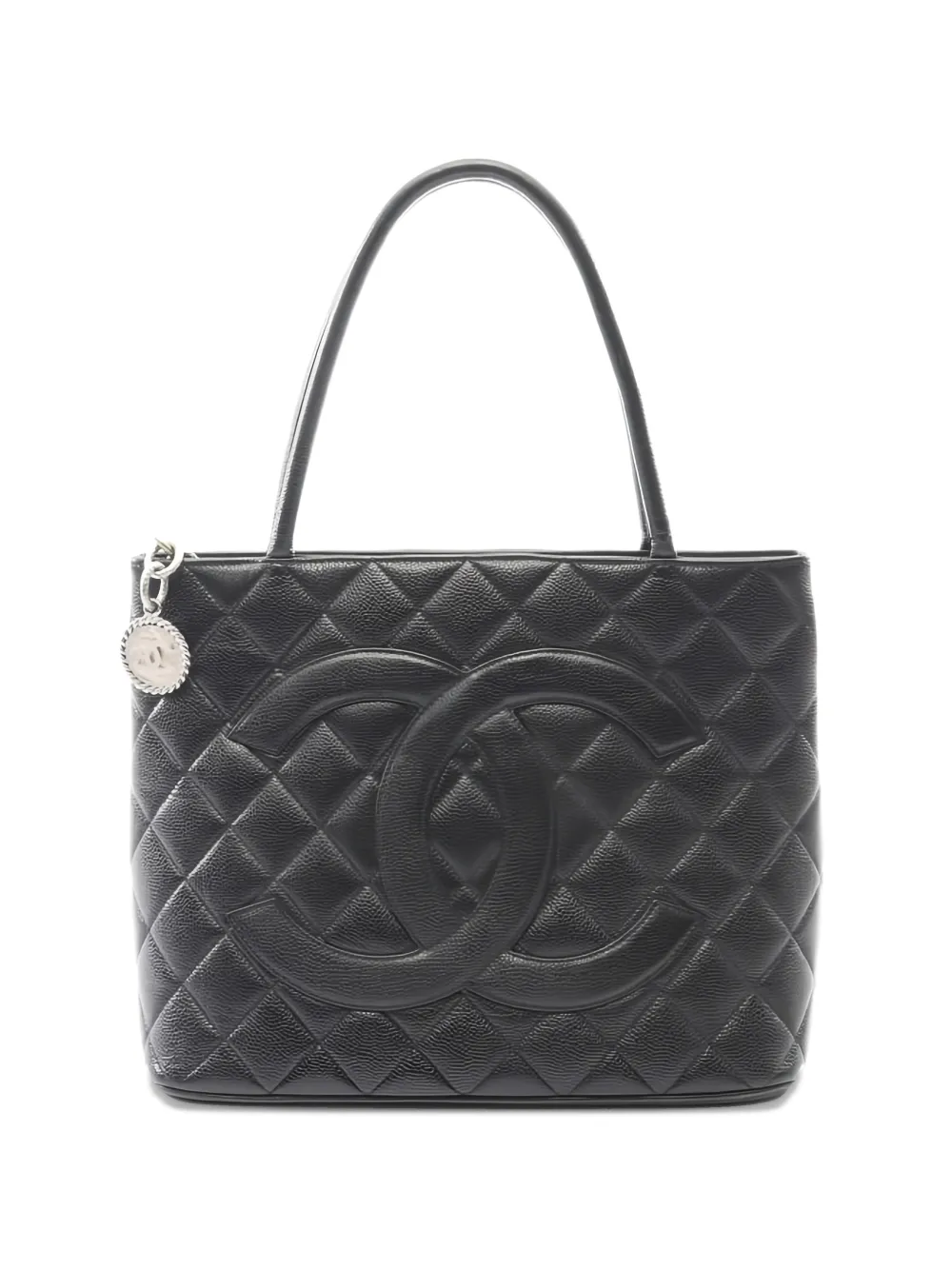 CHANEL Pre-Owned 2000s Reissue medallion tote bag - Nero