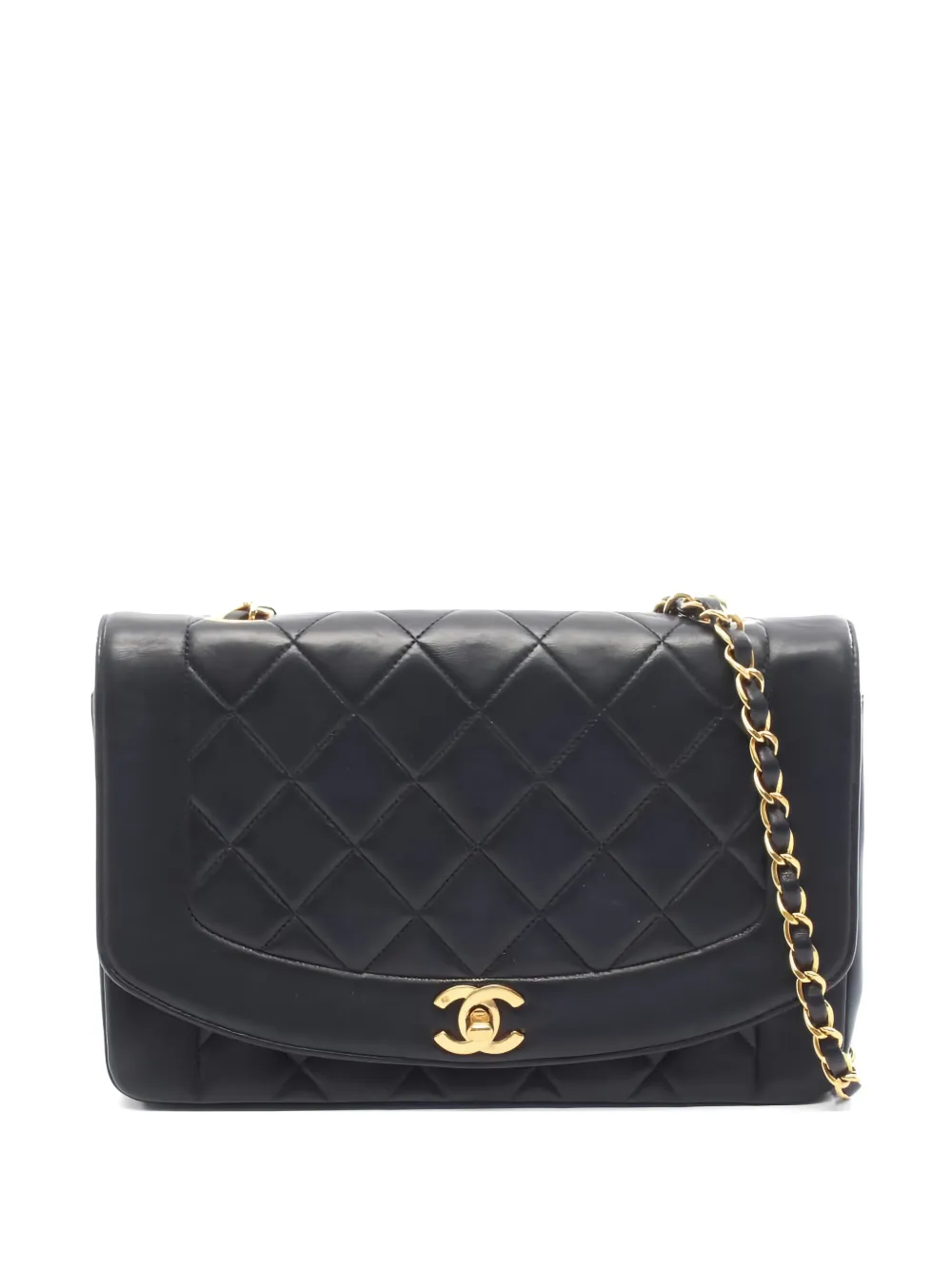 CHANEL Pre-Owned 1996-1997 Diana chain-strap shoulder bag - Nero