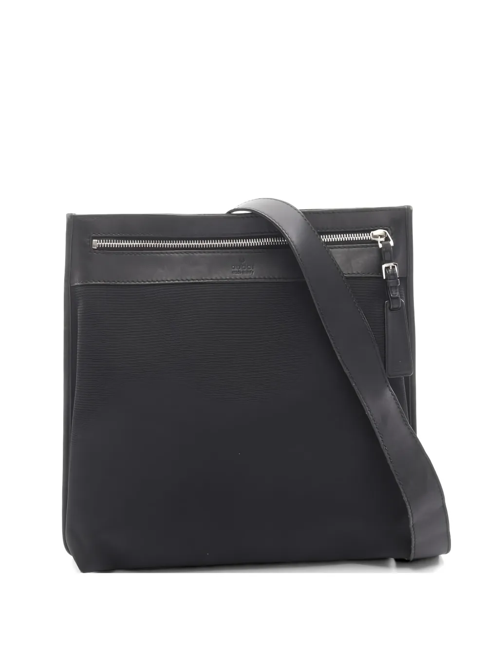 Gucci Pre-Owned Borsa a spalla con rifiniture in pelle anni 2000 - Nero