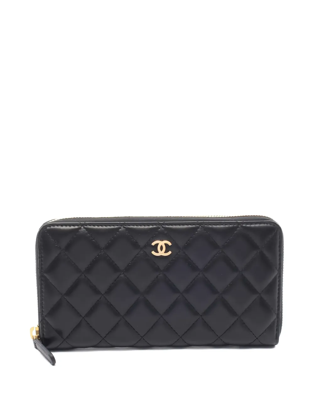 CHANEL Pre-Owned 2016-2017 CC zip-around wallet - Nero