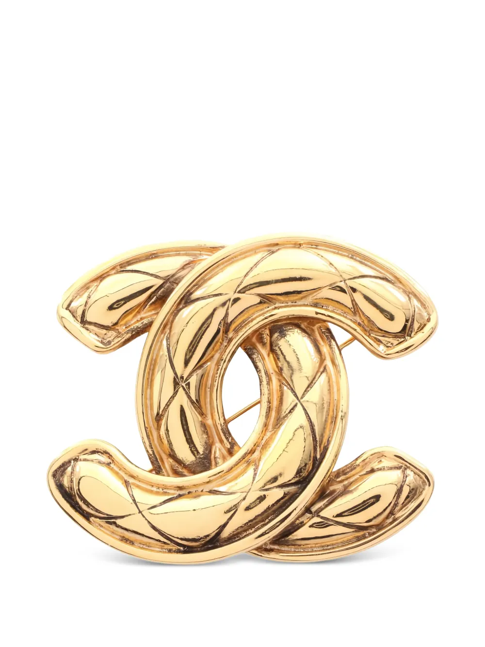 CHANEL Pre-Owned 1986-1988 Coco Mark brooch - Oro