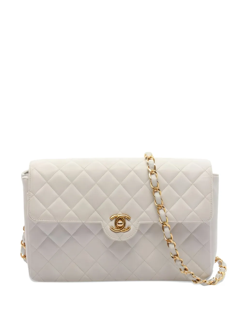 CHANEL Pre-Owned 1991-1994 Matelasse leather shoulder bag - Toni neutri