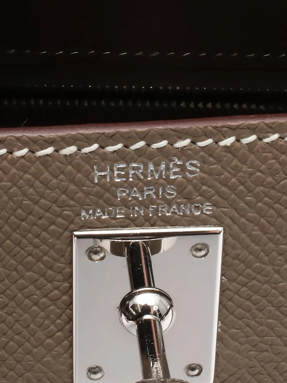 2025 Kelly Leather Handbag