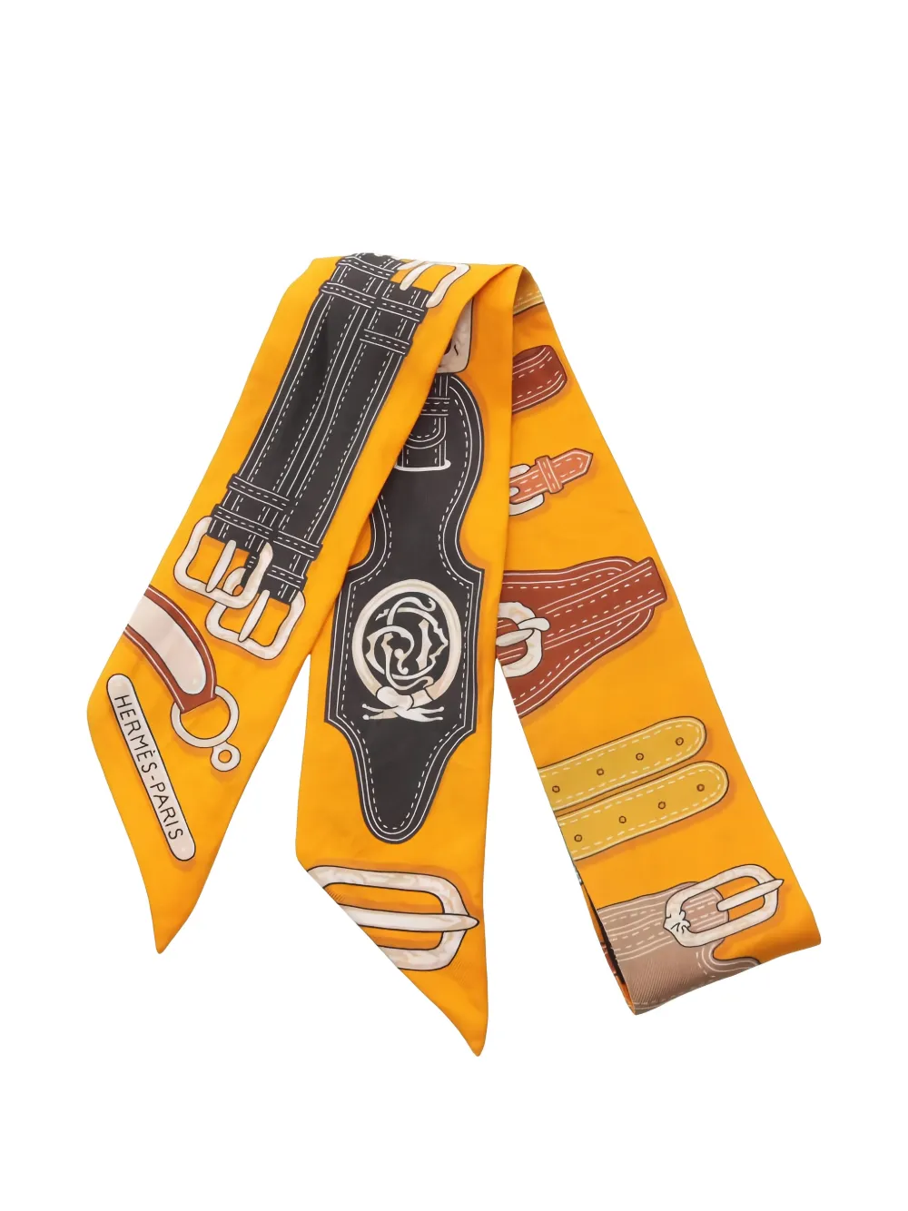 Hermès Pre-Owned Foulard a nastro anni 2000 - Arancione