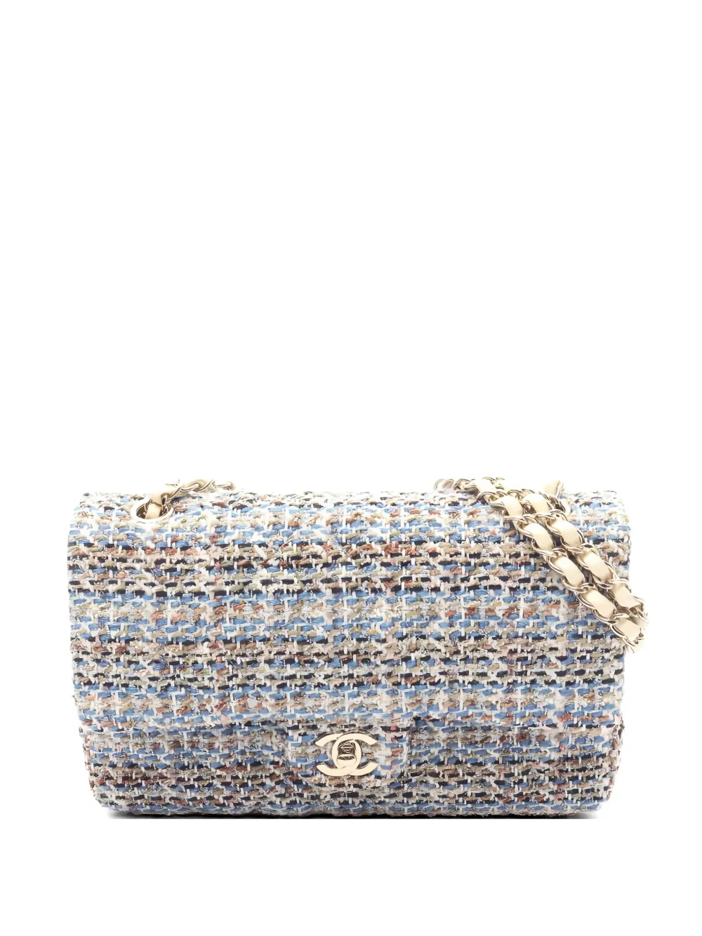 CHANEL Pre-Owned 2019 Double Flap shoulder bag - Blu