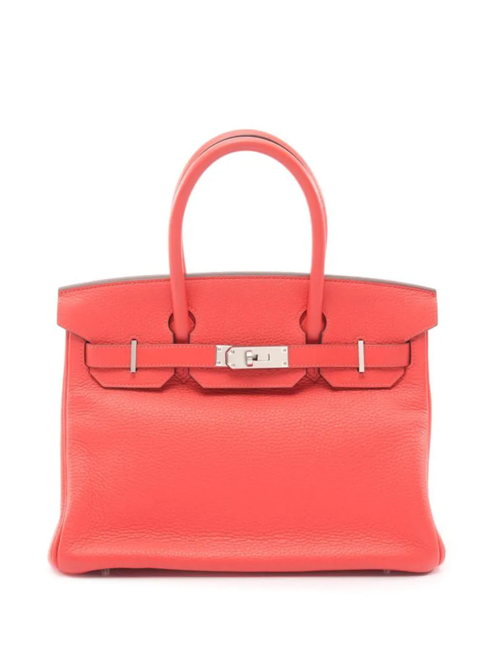 Hermès Pre-Owned 2018 30 Birkin leather handbag - Rosso