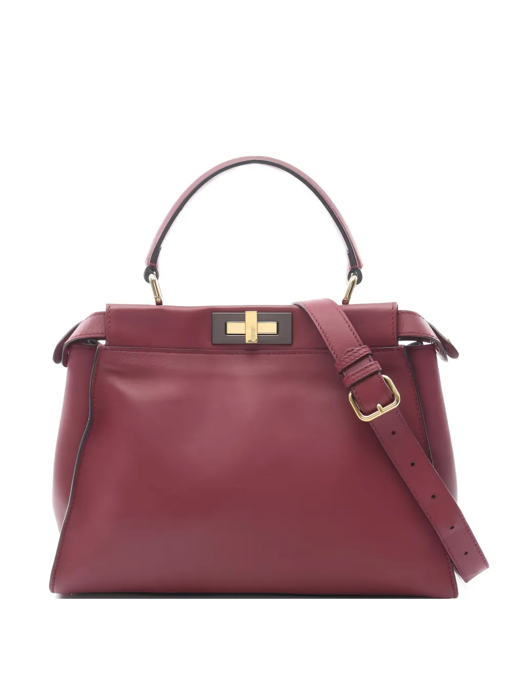 Fendi Pre-Owned Peekaboo leather handbag - Viola