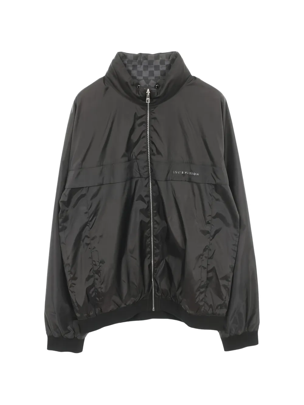 Louis Vuitton Pre-Owned Damier Graphite reversible hooded zip-up jacket - Nero