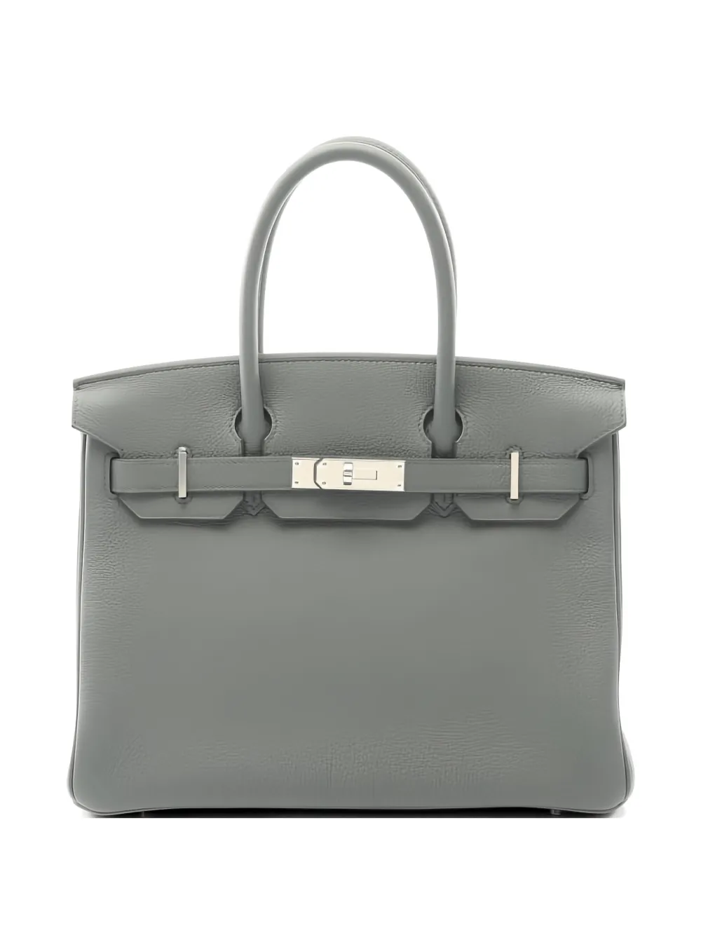 Hermès Pre-Owned 2025 silver hardware leather handbag - Grau