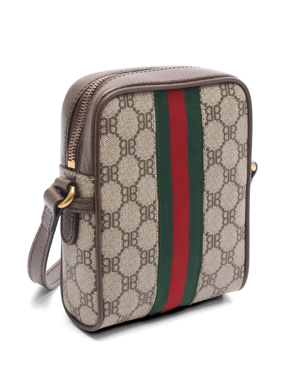  Balenciaga Pre-owned X Gucci 2010s Hacker Project Shoulder Bag - Neutrals 