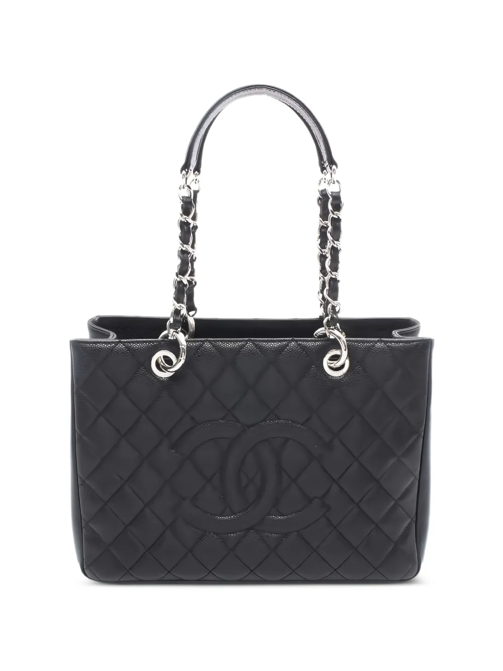 CHANEL Pre-Owned 2012-2013 chain matelasse tote bag - Nero