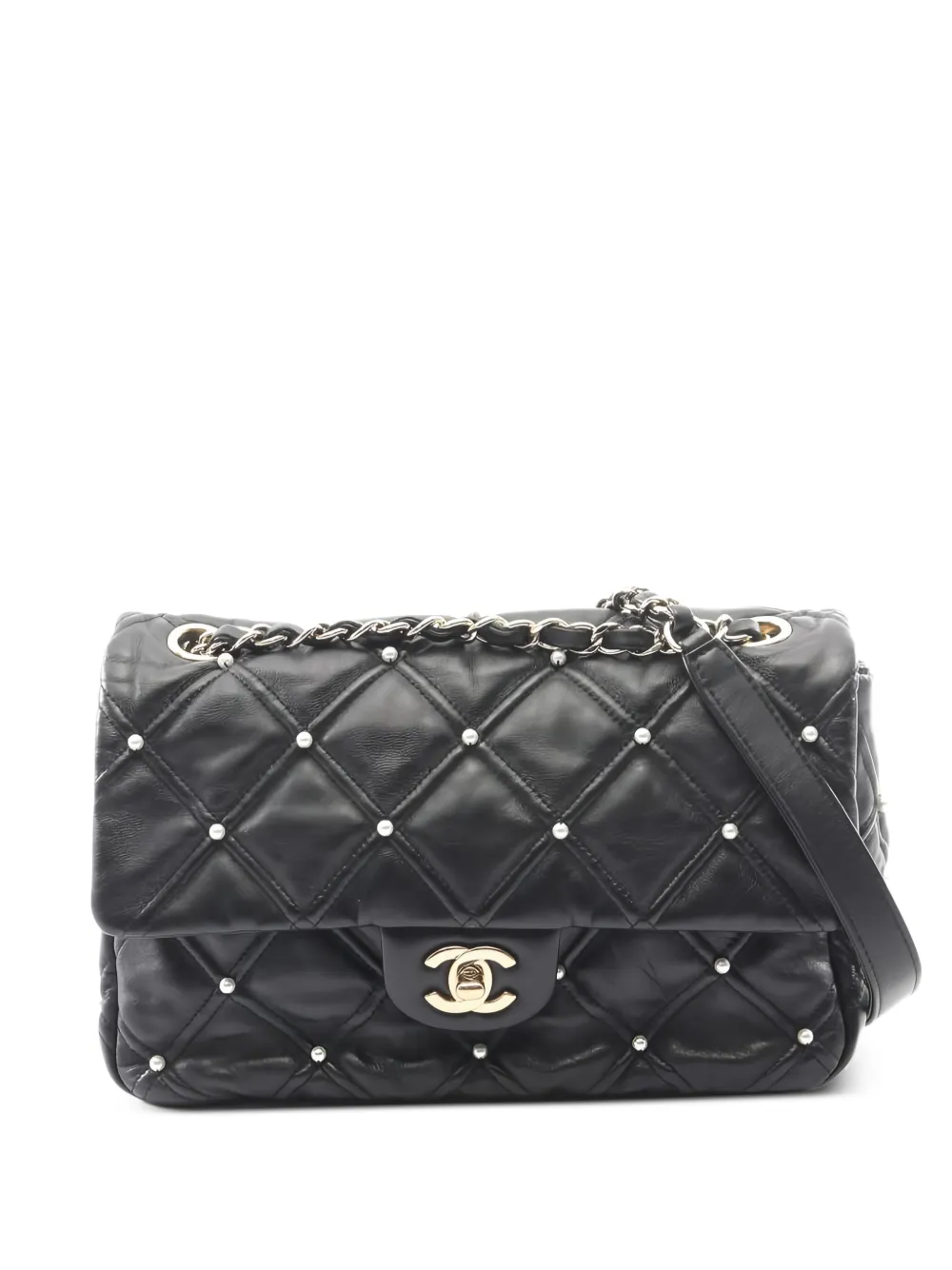 CHANEL Pre-Owned 2019 matelasse chain shoulder bag - Nero