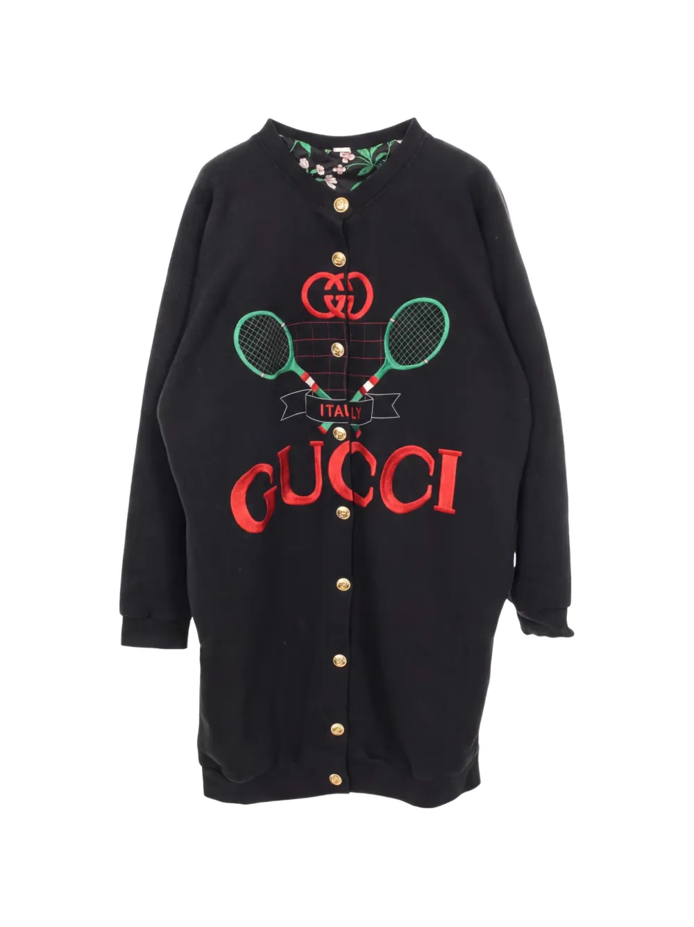 Gucci Pre-Owned 2000s Tennis reversible cardigan - Nero