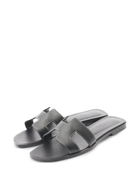 Hermès Pre-Owned 10s leather mules