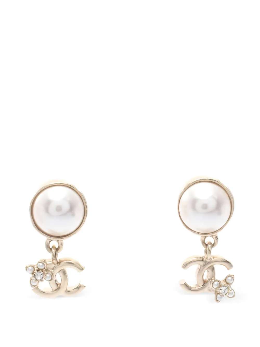 CHANEL Pre-Owned Orecchini CC 1986-1988 - Oro