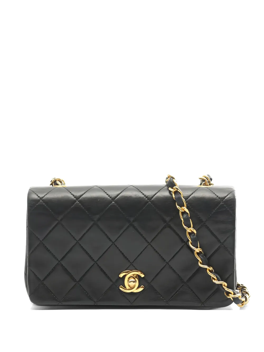 CHANEL Pre-Owned 1989-1991 quilted chain shoulder bag - Nero