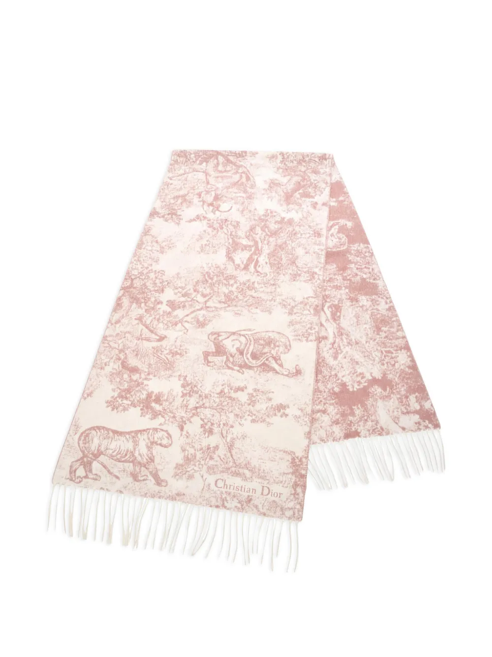 Christian Dior Pre-Owned 2010s Toile de Jouy Sauvage scarf - Neutrals
