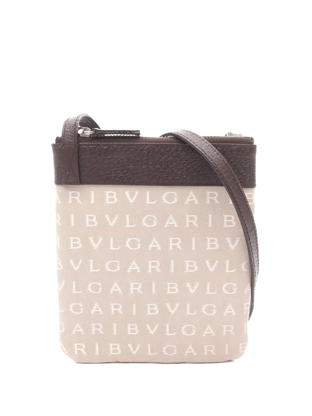 Bvlgari Pre-Owned Borsa a spalla con logo anni 2010 - Toni neutri