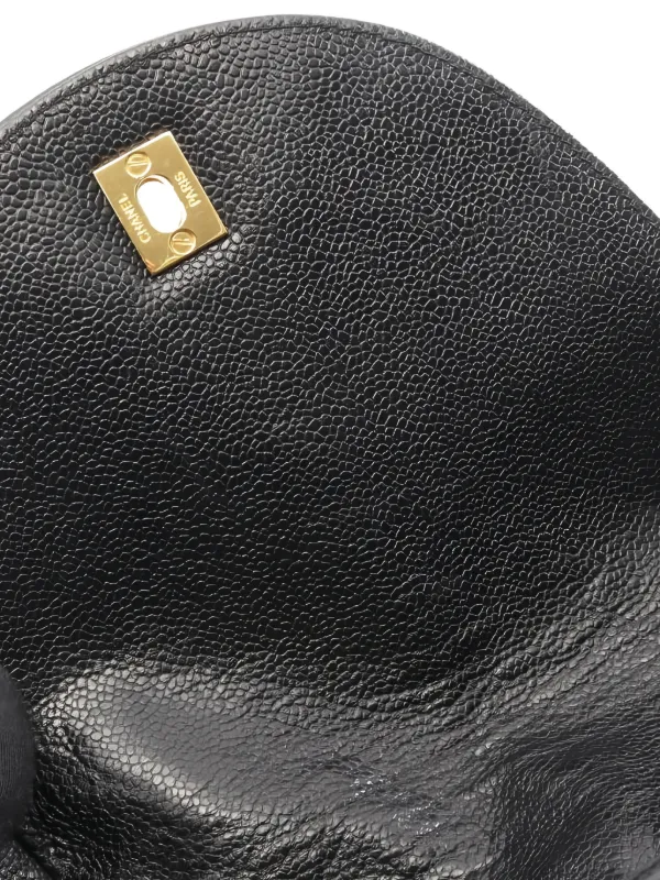 CHANEL Pre-Owned 1994 Trple Coco Mark Caviar Leather Backpack