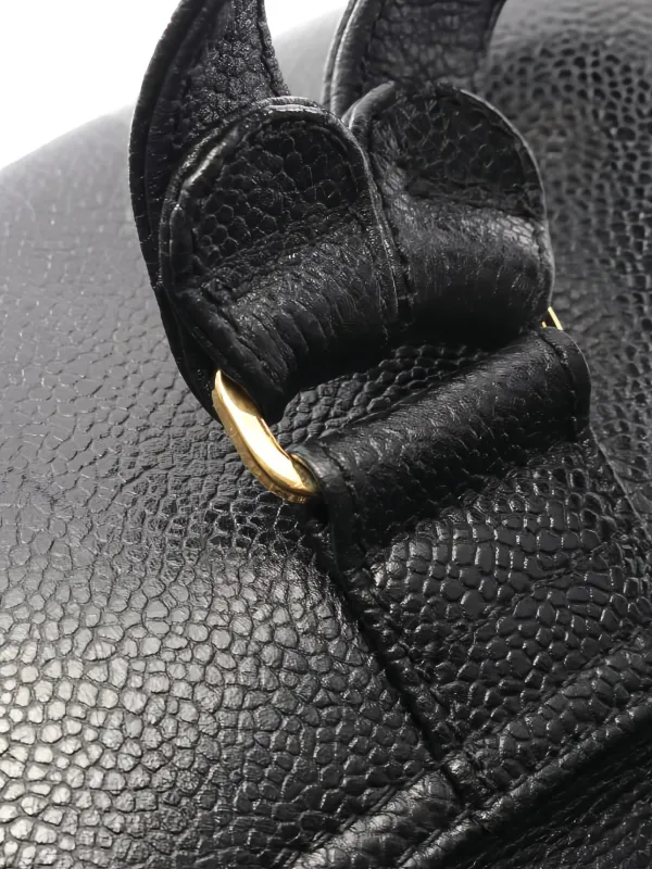 CHANEL Pre-Owned 1994 Trple Coco Mark Caviar Leather Backpack
