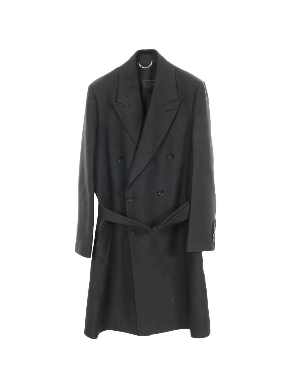 Louis Vuitton Pre-Owned 00s Chester double-breasted coat - Grigio