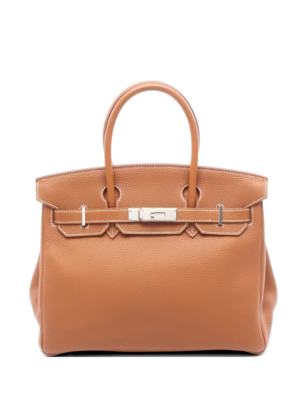 Hermès Pre-Owned 2002 30 Birkin leather tote bag - Marrone