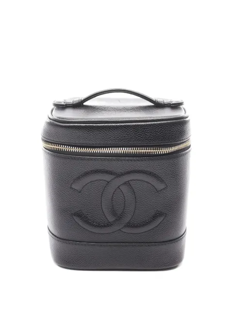 CHANEL Pre-Owned 2004 Coco Mark leather vanity bag