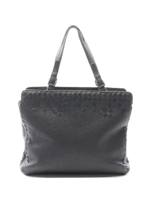 Bottega Veneta Pre-Owned Leather Tote Bag | Black | FARFETCH ZA