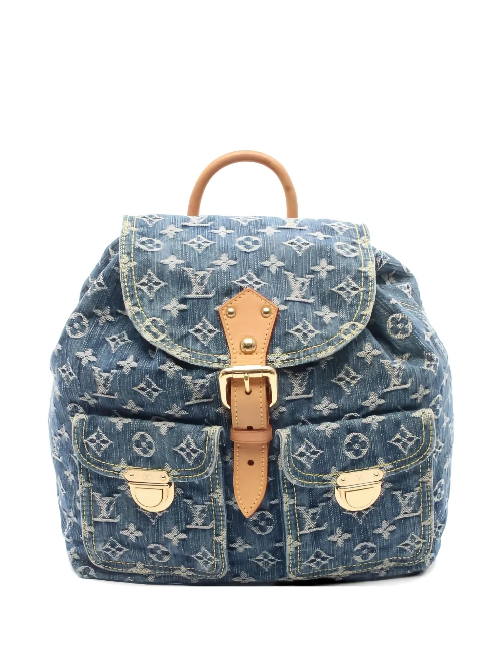Louis Vuitton Pre-Owned 2006 Sac Ad GM monogram denim backpack - Blau