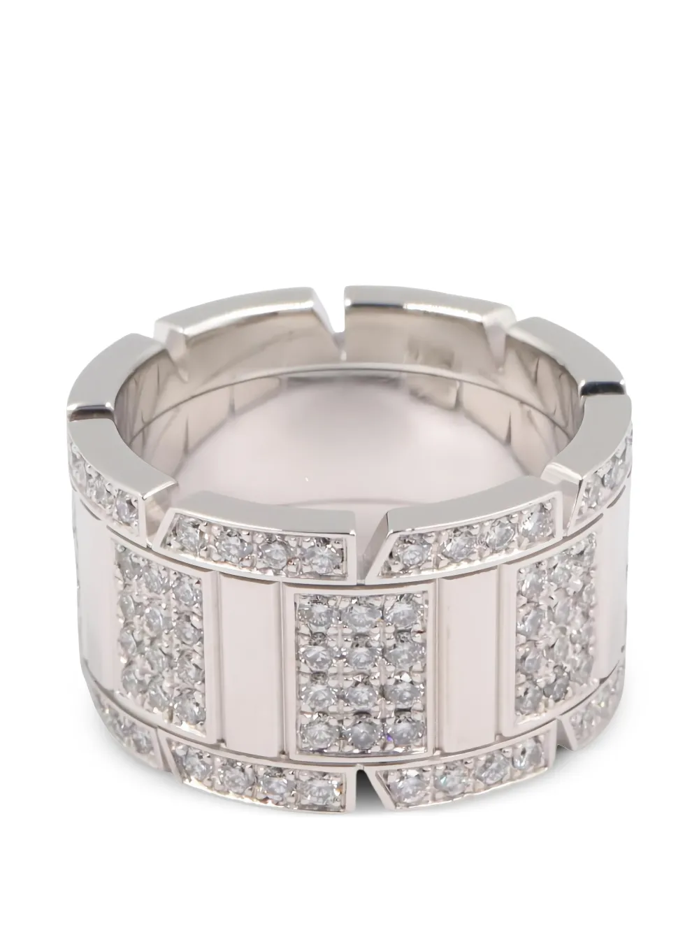 Cartier 2010s Tank Française diamond ring – Silver