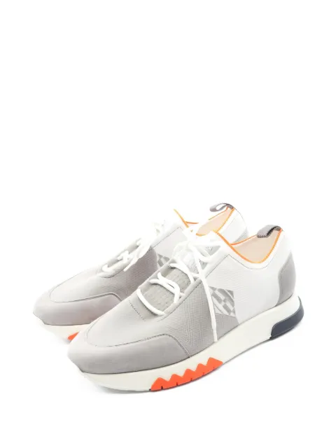Hermès Pre-Owned 2010 exploit leather sneakers