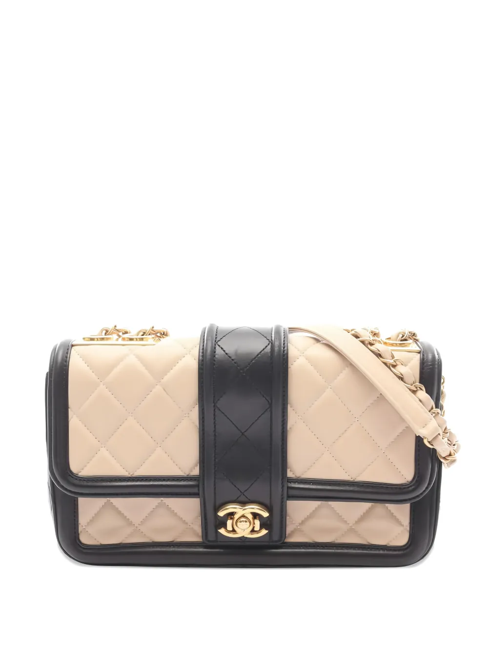 CHANEL Pre-Owned 2015-2016 Matelasse quilted leather shoulder bag - Toni neutri