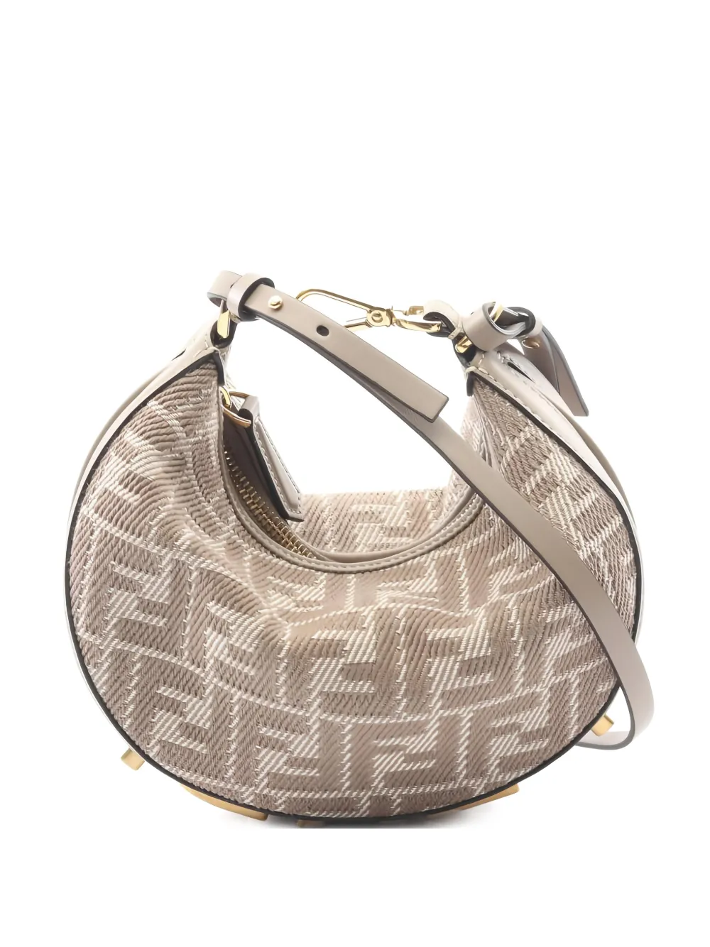 Fendi Pre-Owned 2010s mini fendigraphy leather shoulder bag - Toni neutri