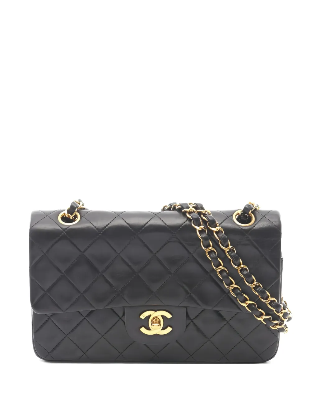 CHANEL Pre-Owned 1990s Double Flap quilted leather shoulder bag - Nero