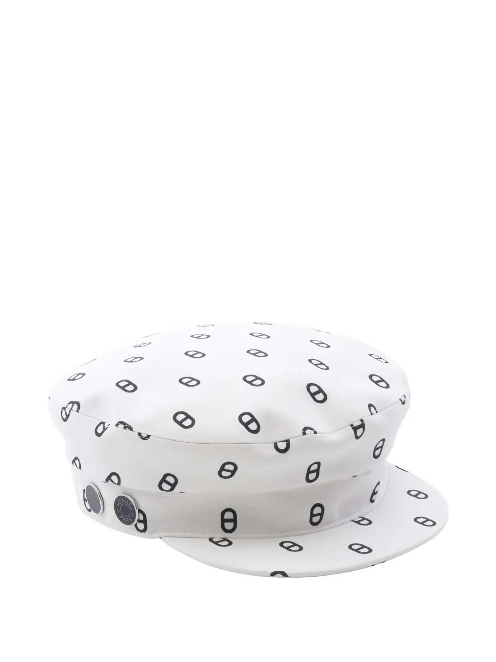 Pre-owned Hermes 2020s Vauban Chaine D'ancre Casquette Hat In White