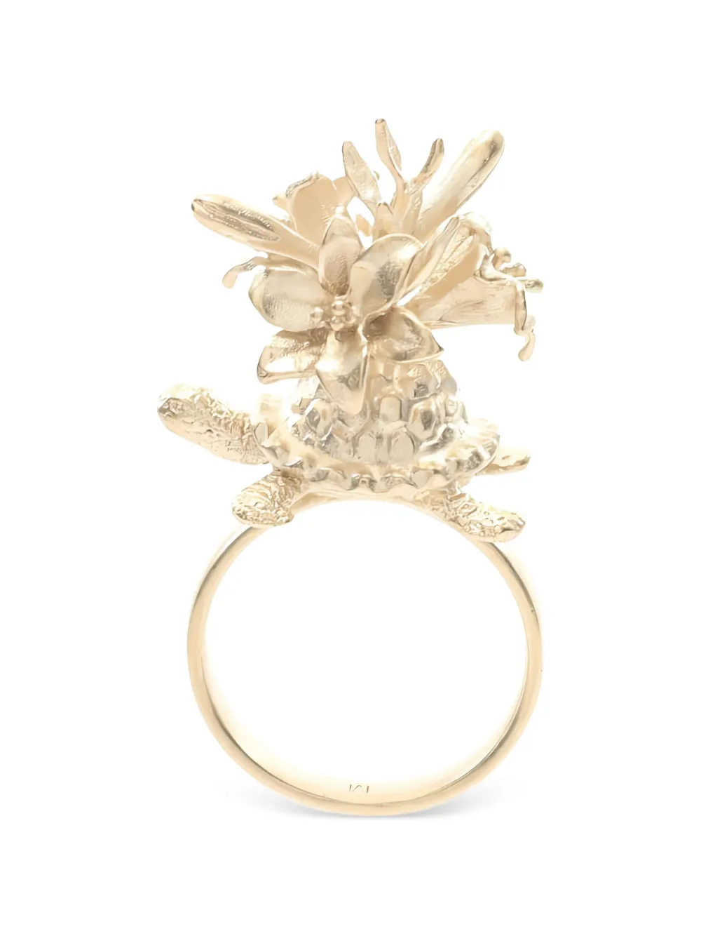 Christian Dior Pre-Owned 2010s Ring mit Blumenverzierung - Gold